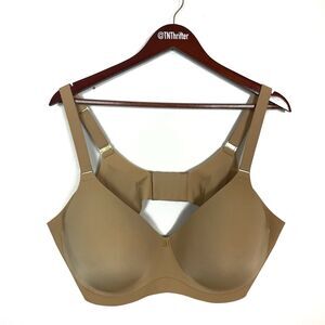 Honeylove Cloud Embrace Wireless Back Smoothing T-Shirt Bra Nude Sand Size 42C